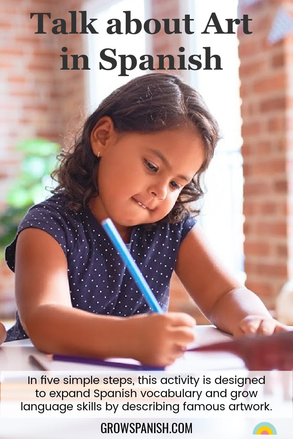 Describing Art In Spanish Spanish Art Vocabulary Grow Spanish