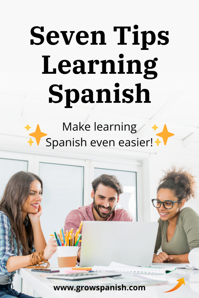 Learning Spanish Tips Vertical